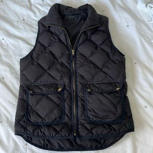 Jcrew black XS puffer vest